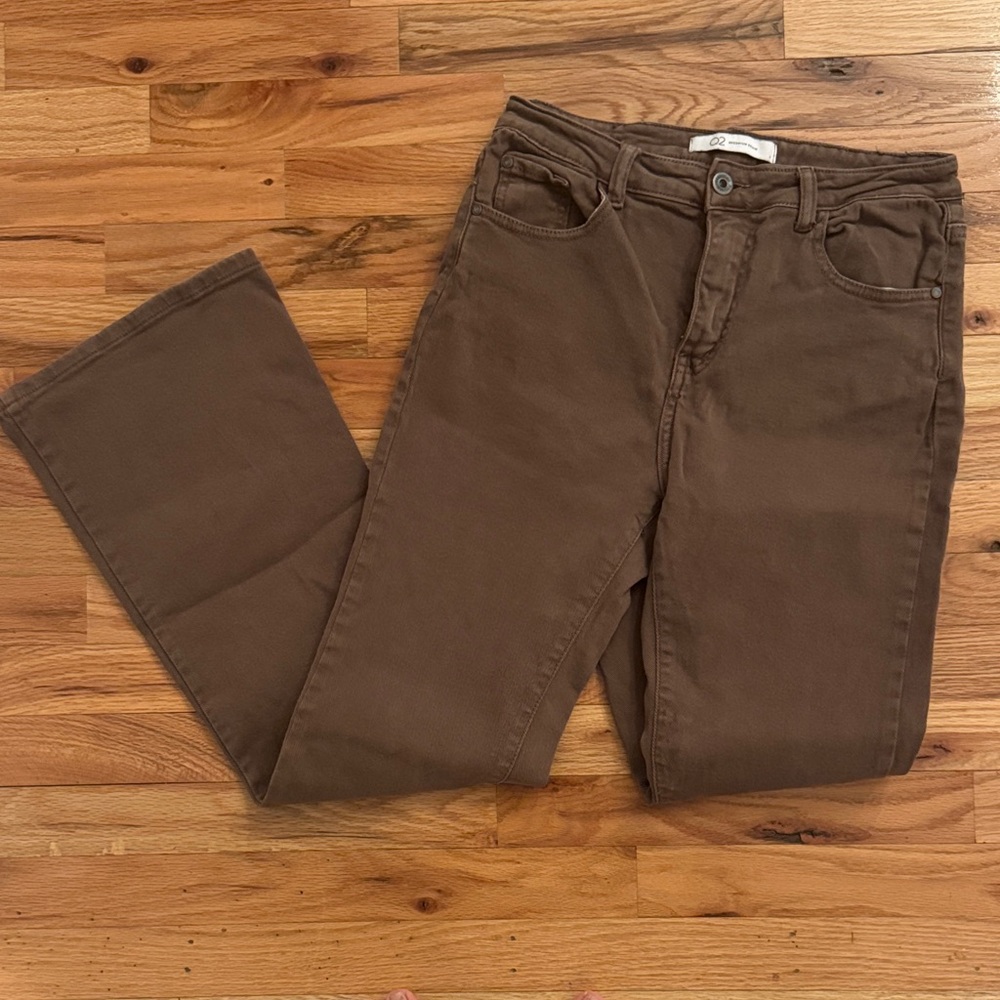 Brown Denim boot cut